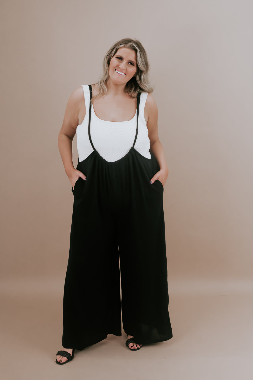 Effortless Wide Leg Black Jumpsuit