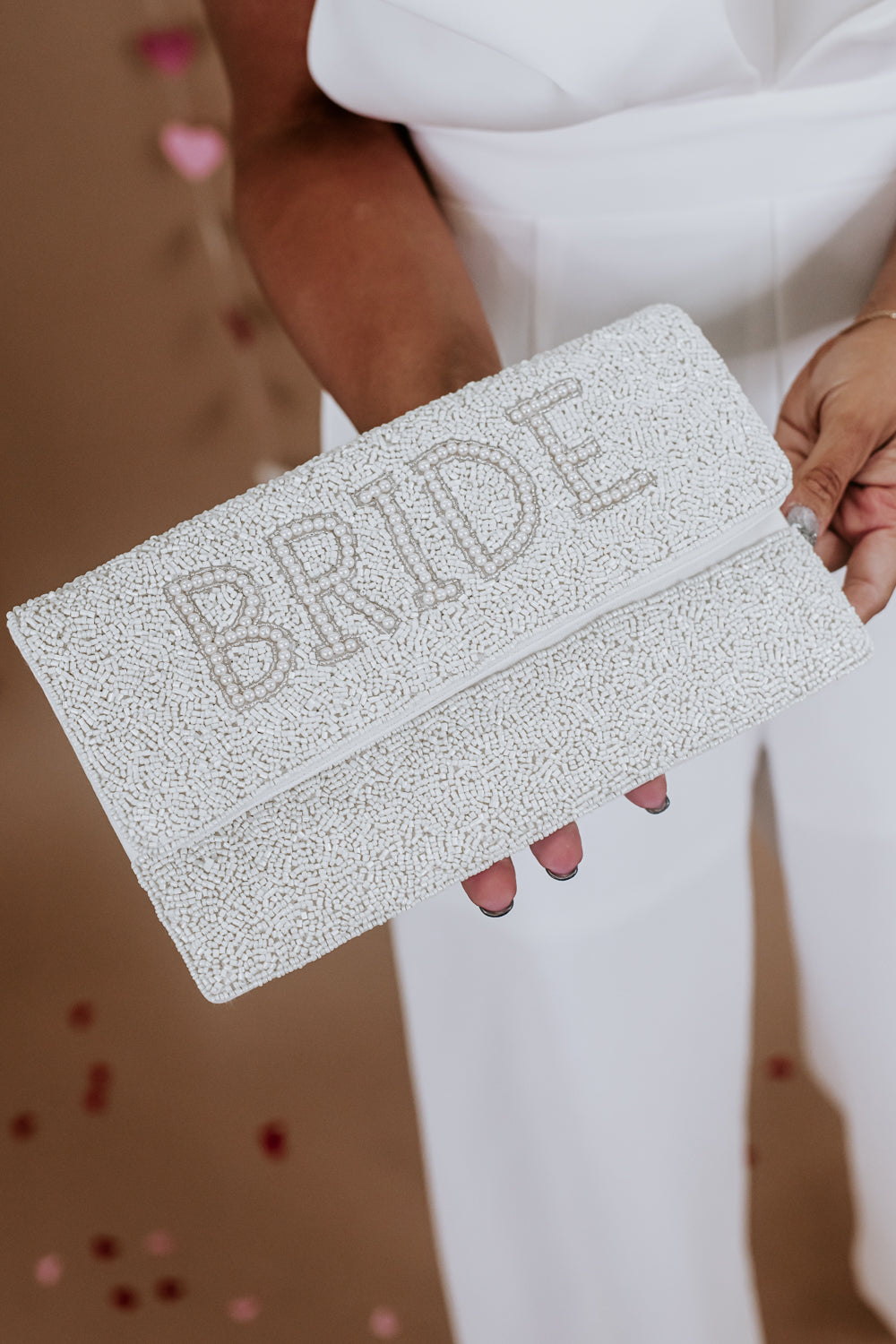 Bride outlet beaded clutch