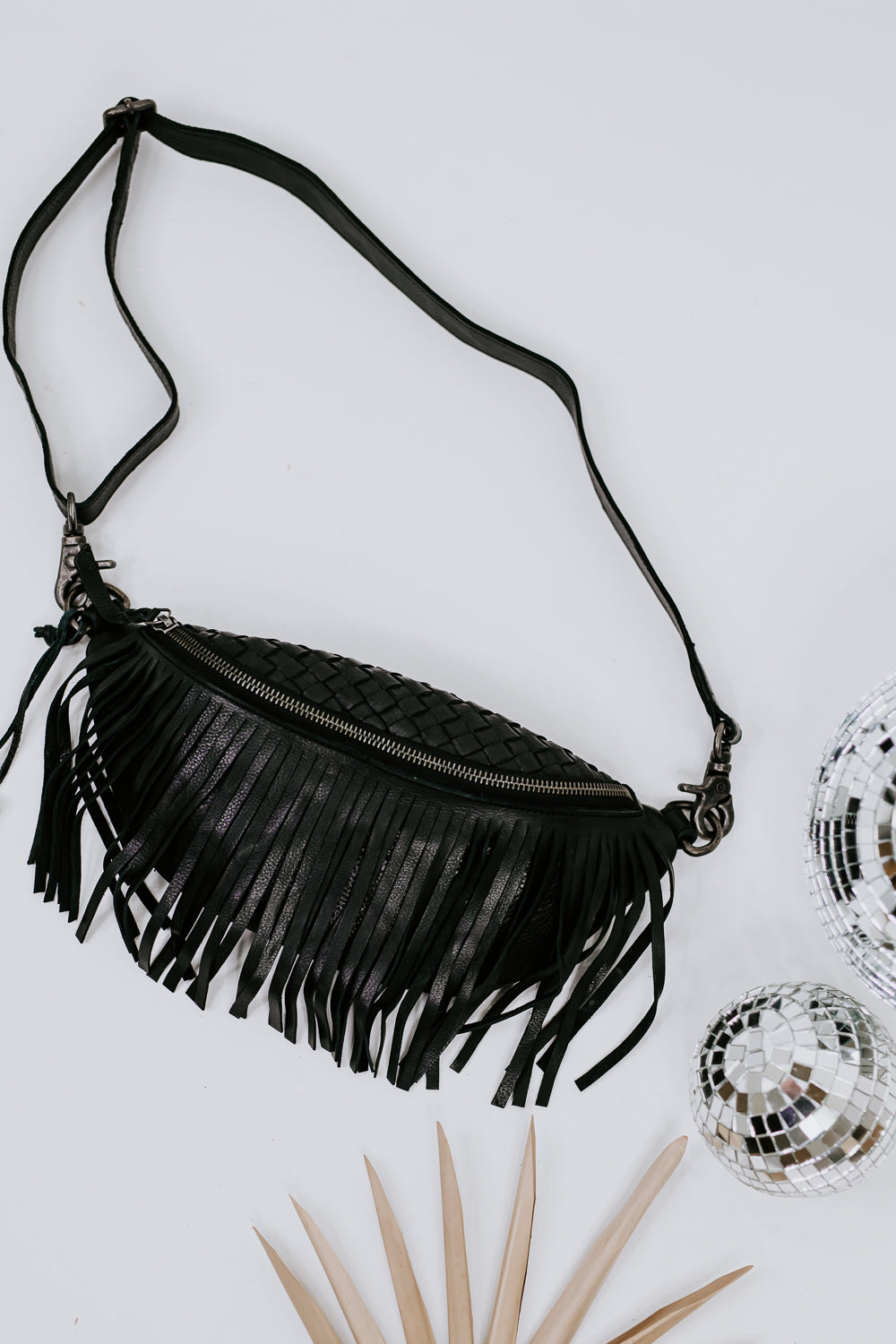 Black Fringe Bum Bag – Ocotillo