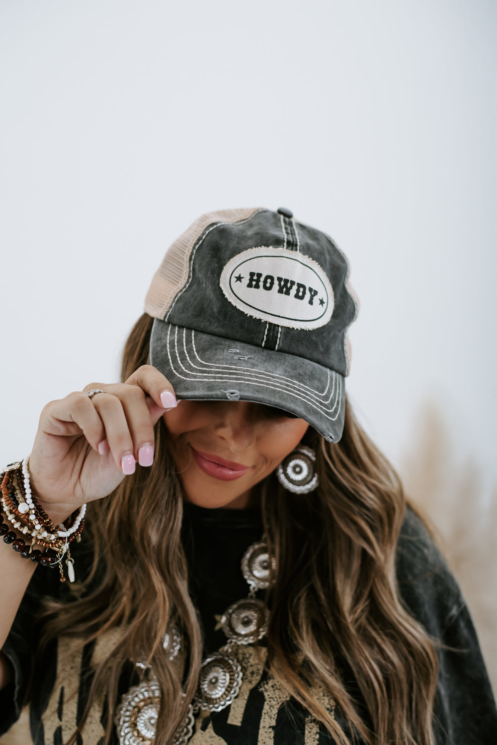 Howdy Ball Cap, Black