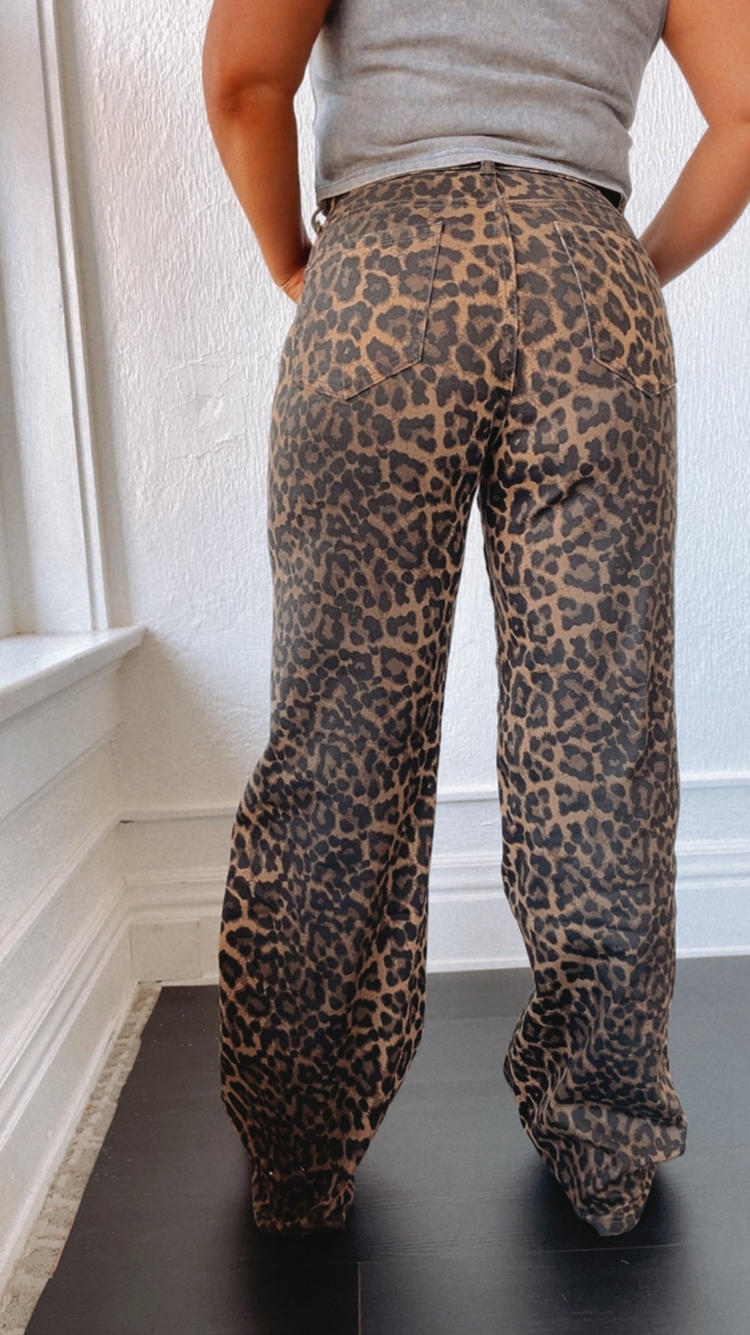 Making Statements Ombré Leopard Print Pants