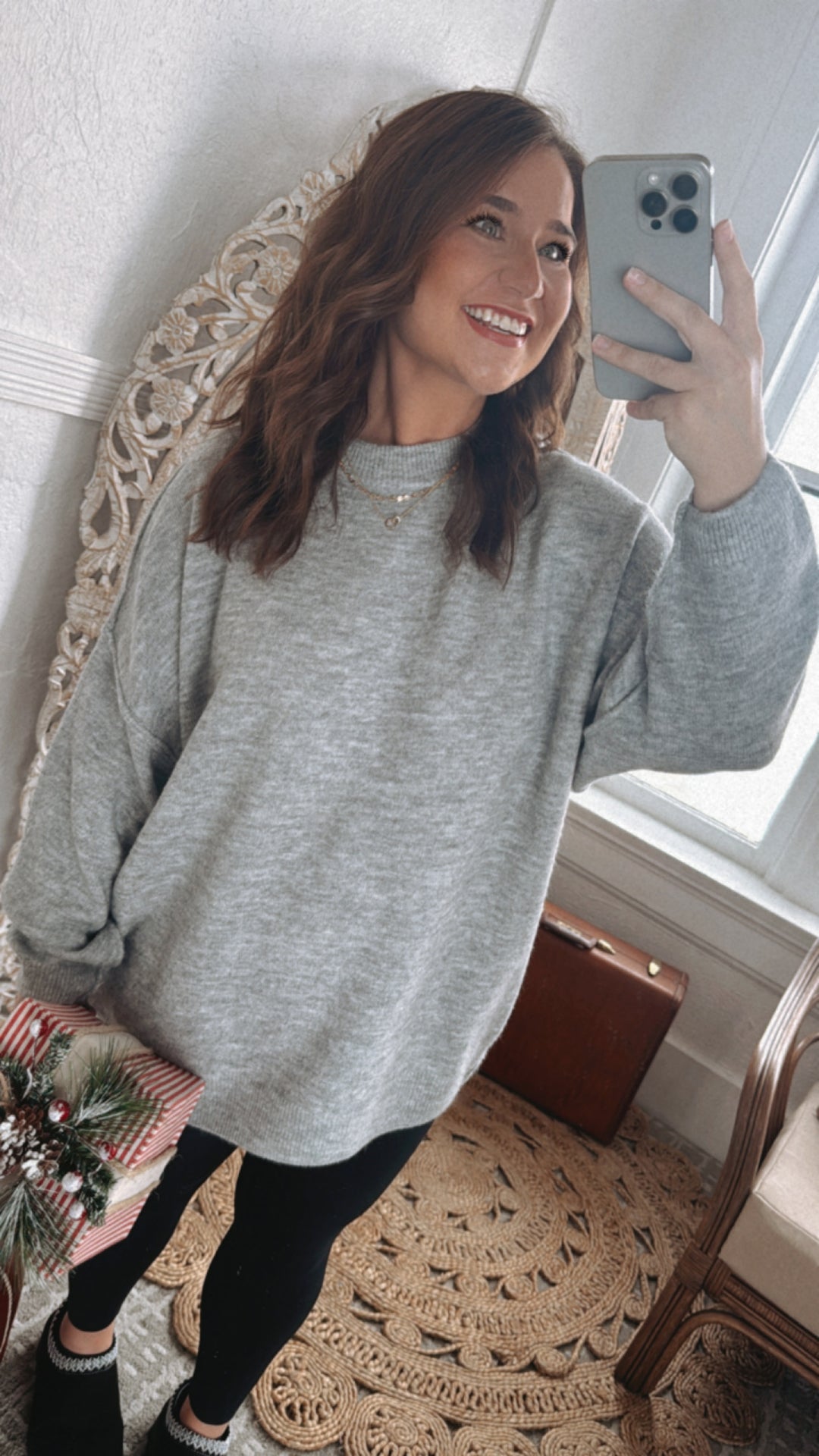 All Cozy Oversized Sweater, Grey