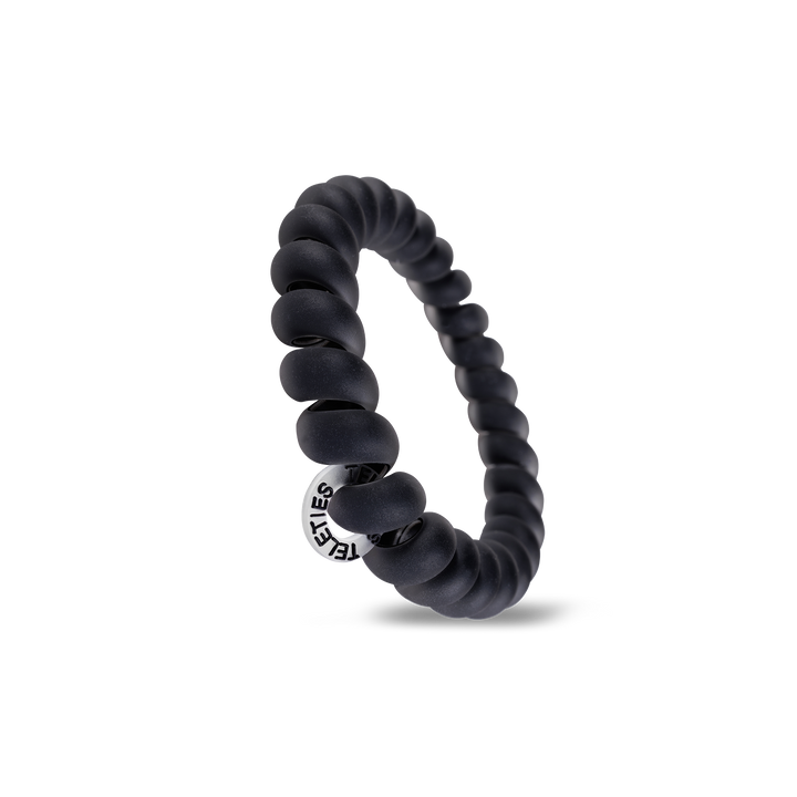 Spiral Hair Coils | Large | Matte Black Hair Ties