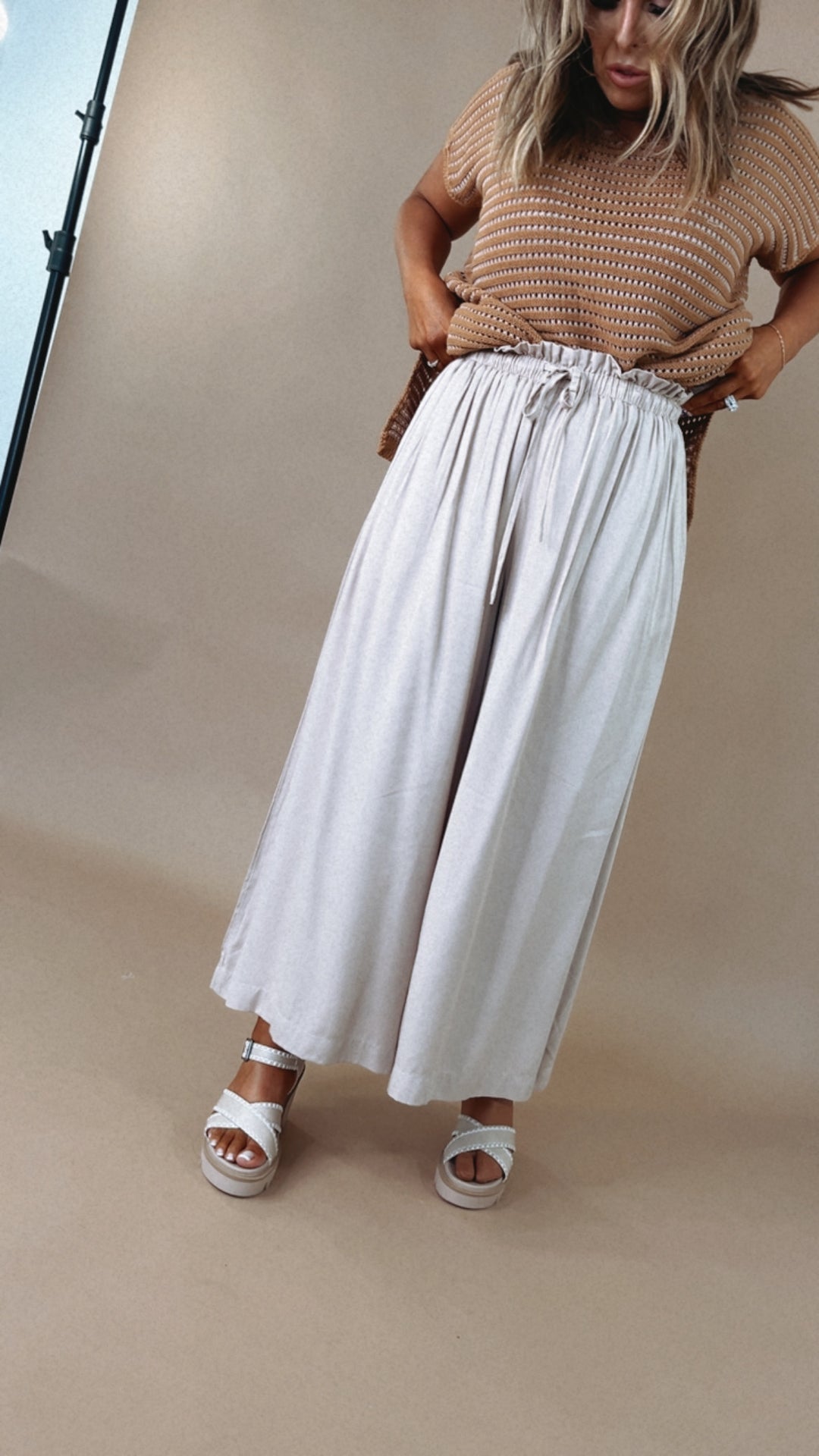 Weekend Wear Wide Leg Pant, Shell