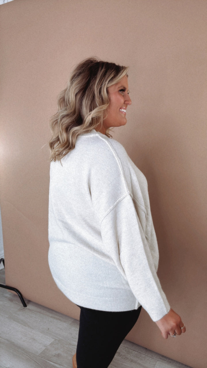 All Cozy Oversized Sweater, Sand