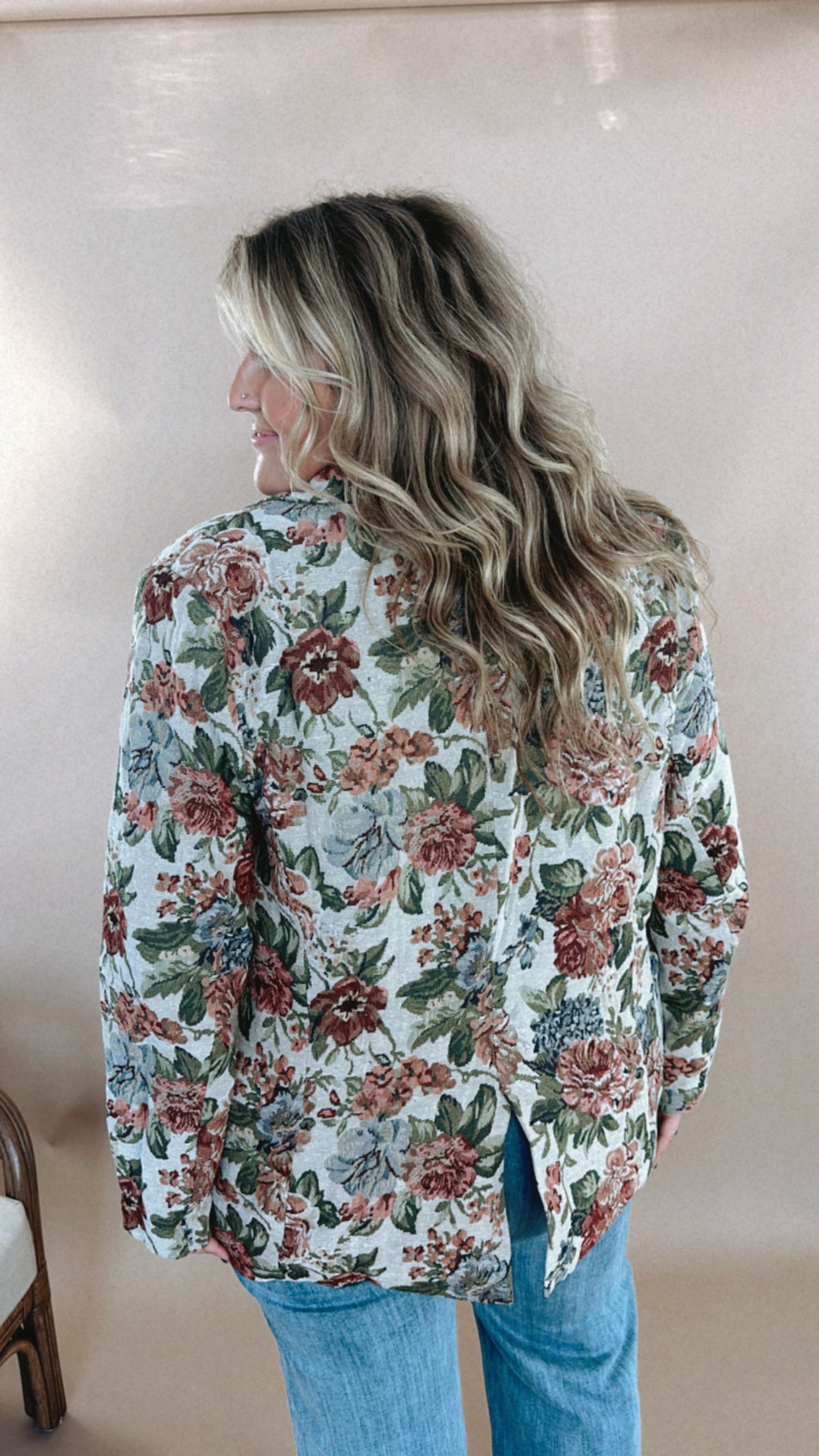 ECB Exclusive: Magnolia Tapestry Blazer