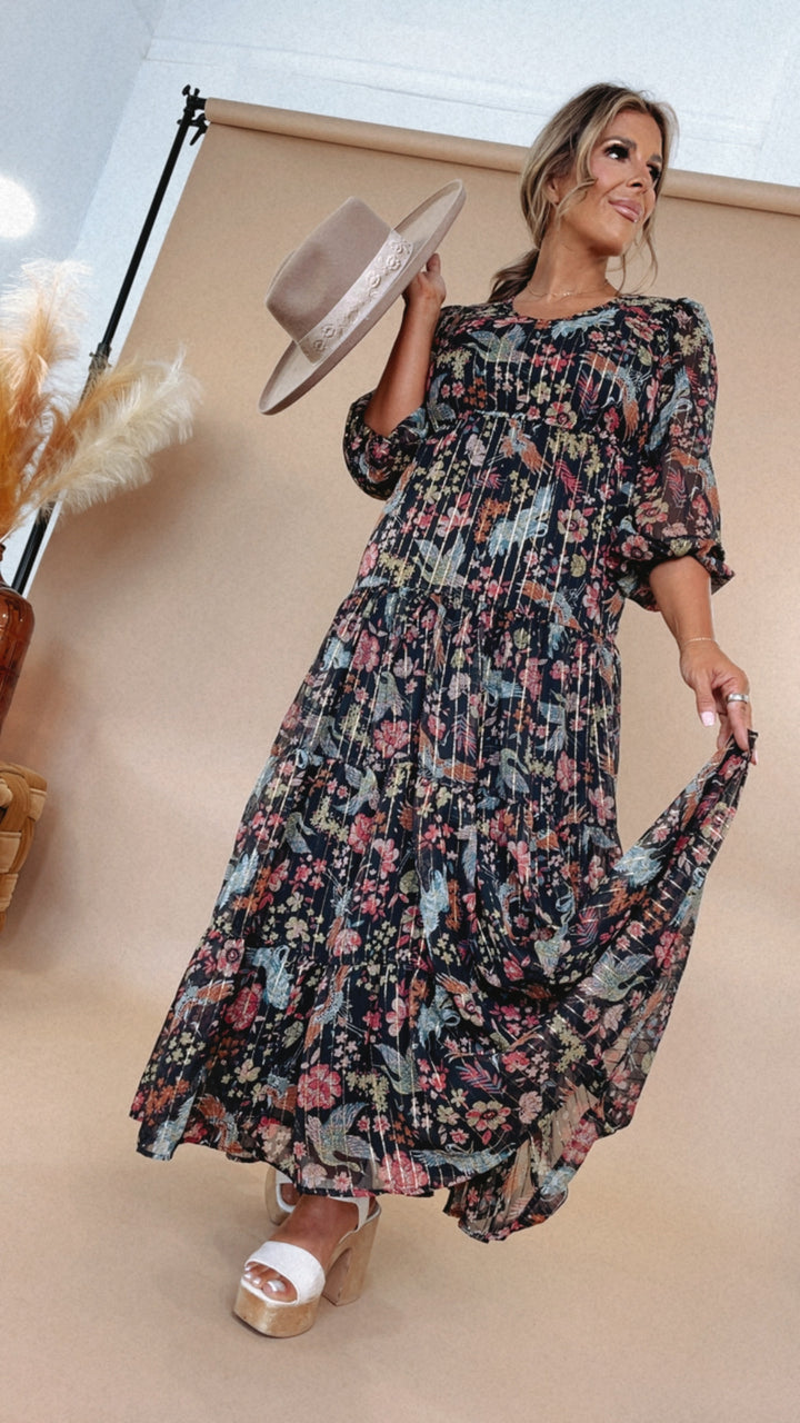 Sheer Overlay Maxi Dress, Desert