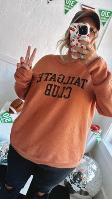 Tailgate Club Crewneck , Orange