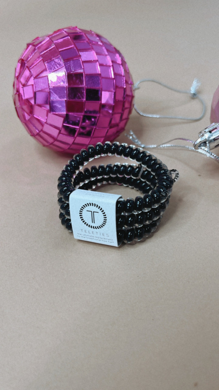 Spiral Hair Coils | Small | Jet Black Hair Ties