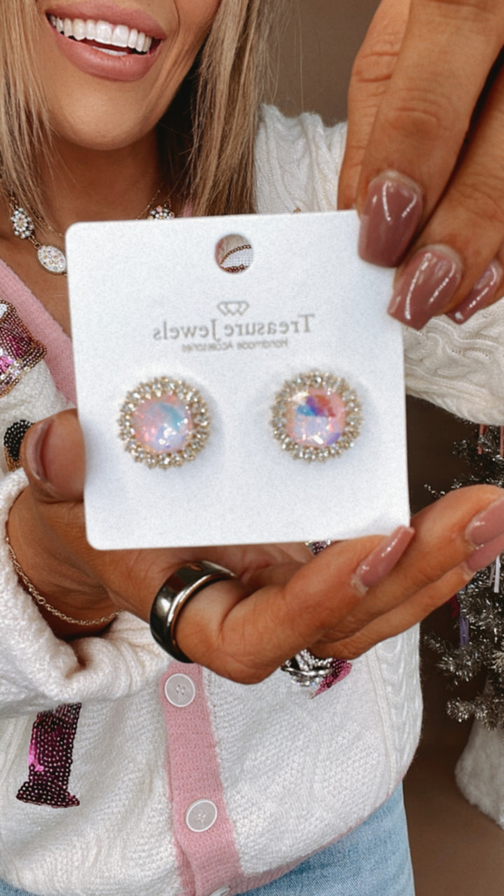 Treasure Jewels: Light Pink Radiance Stud