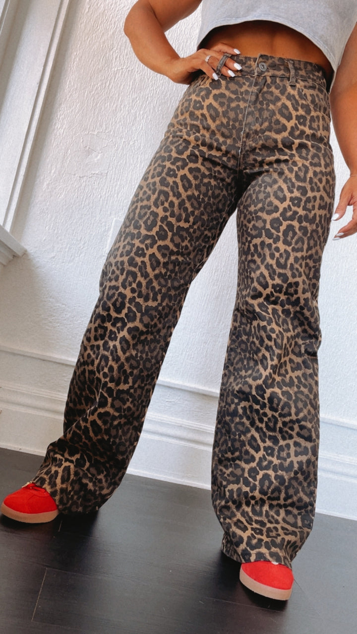 Making Statements Ombré Leopard Print Pants