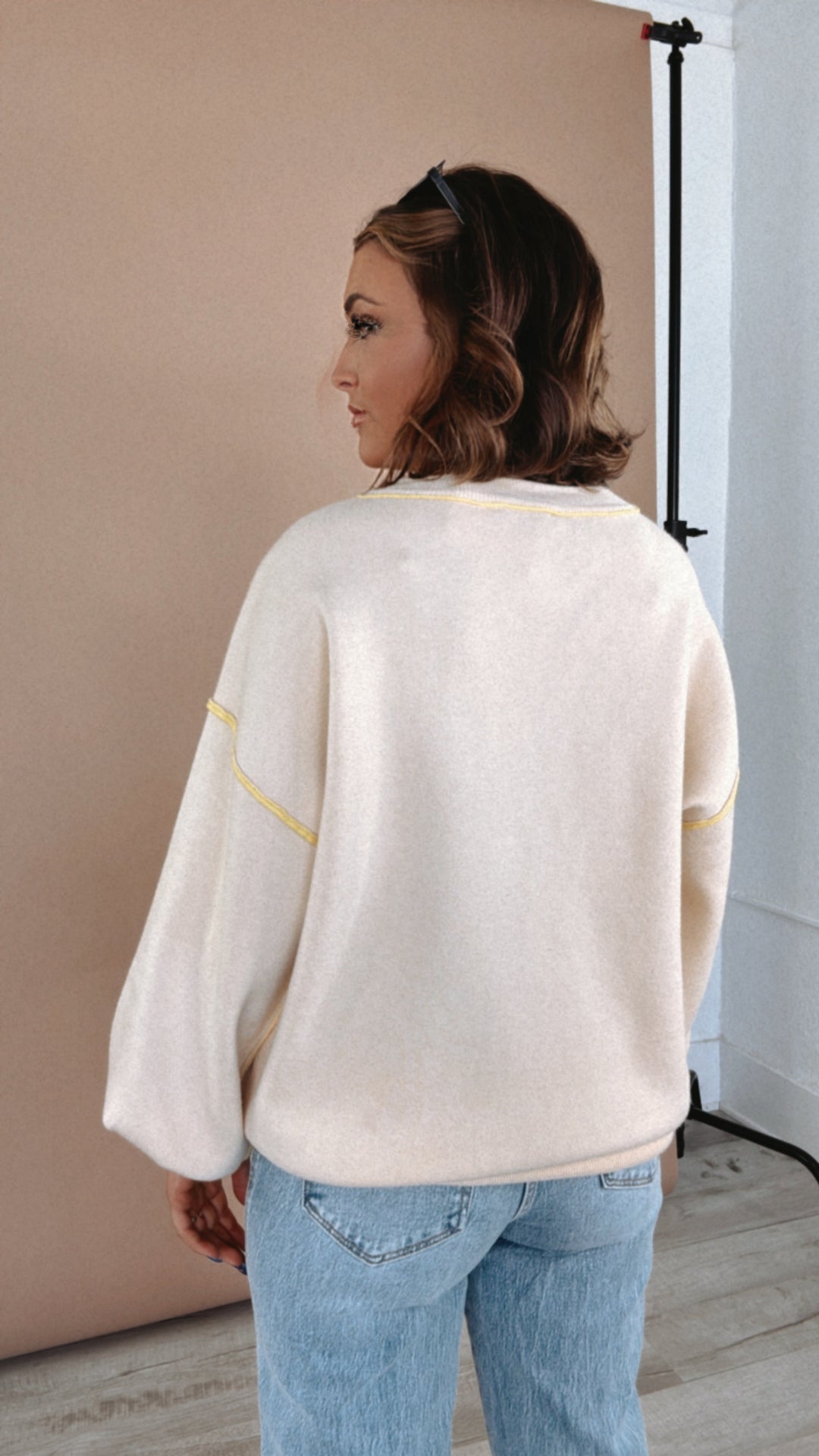 Add It On Cozy Sweater, Ivory