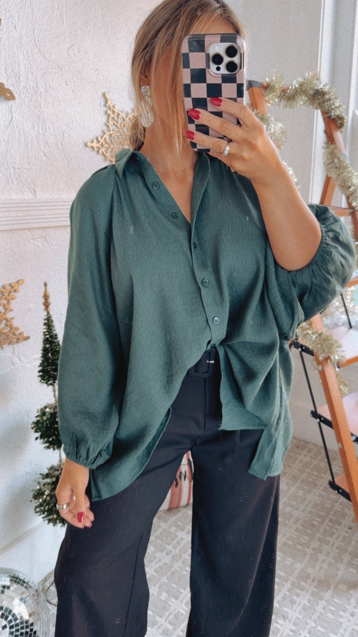 Stella Dolman Blouse , T.Green