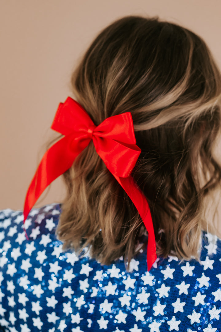 Red Hair Bow