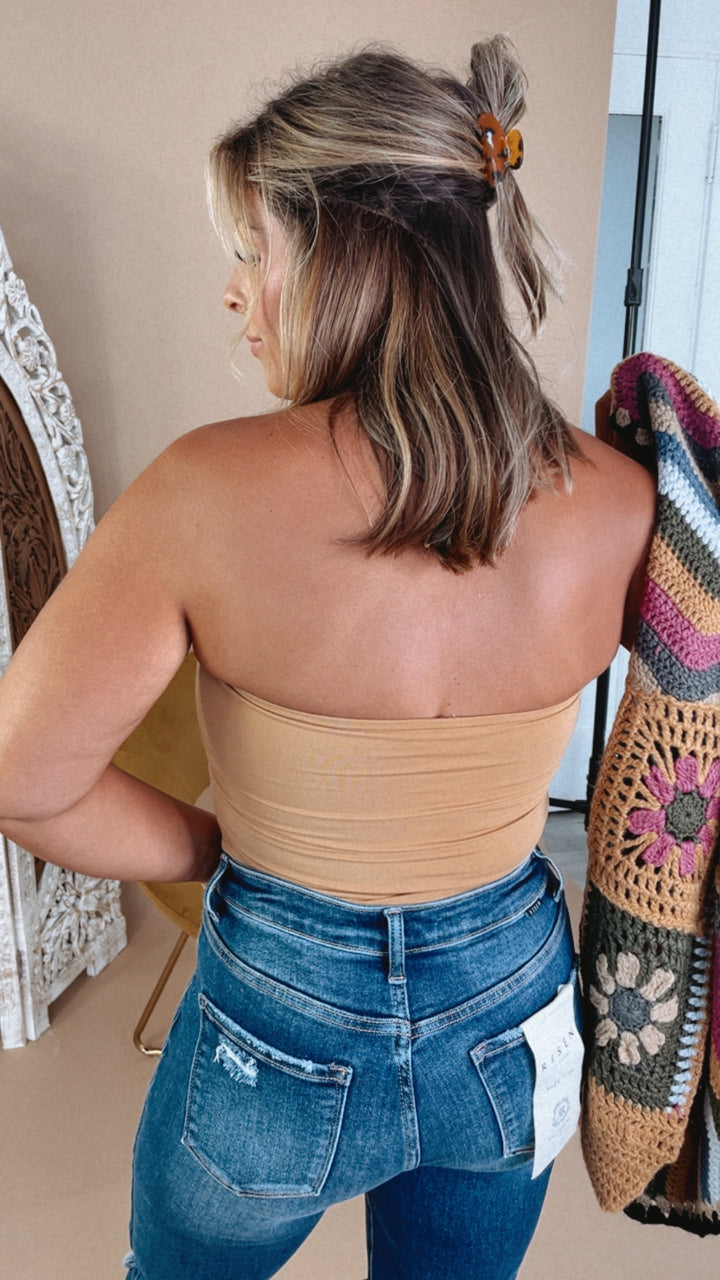 All Essential Tube Top, Mustard