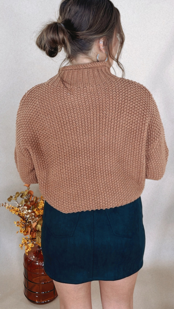 Your Favorite Long Sleeve Turtleneck Sweater, Camel