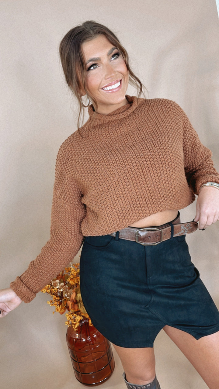 Your Favorite Long Sleeve Turtleneck Sweater, Camel