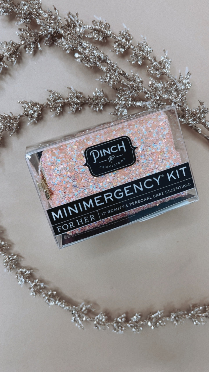 Rosé Glitter Minimergency Kit