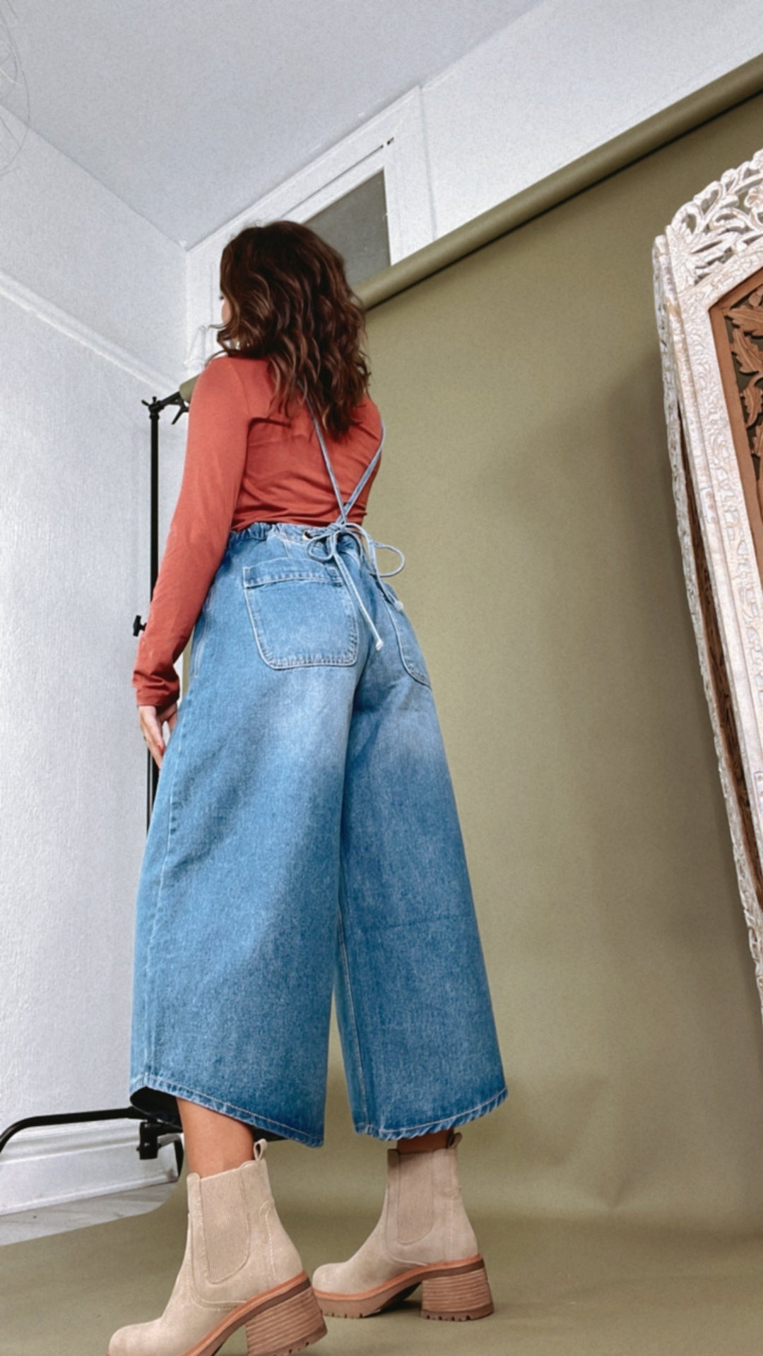 Oli & Hali: Denim Midlength Overall