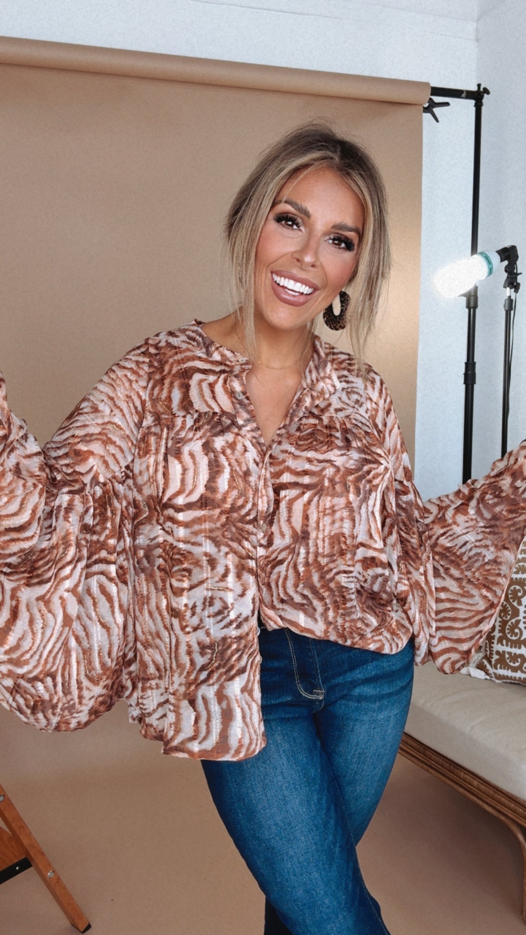 In The Wild Animal Print Blouse