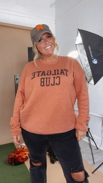 Tailgate Club Crewneck , Orange