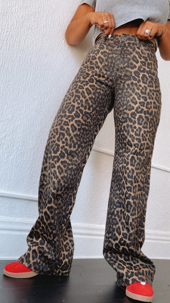 Making Statements Ombré Leopard Print Pants