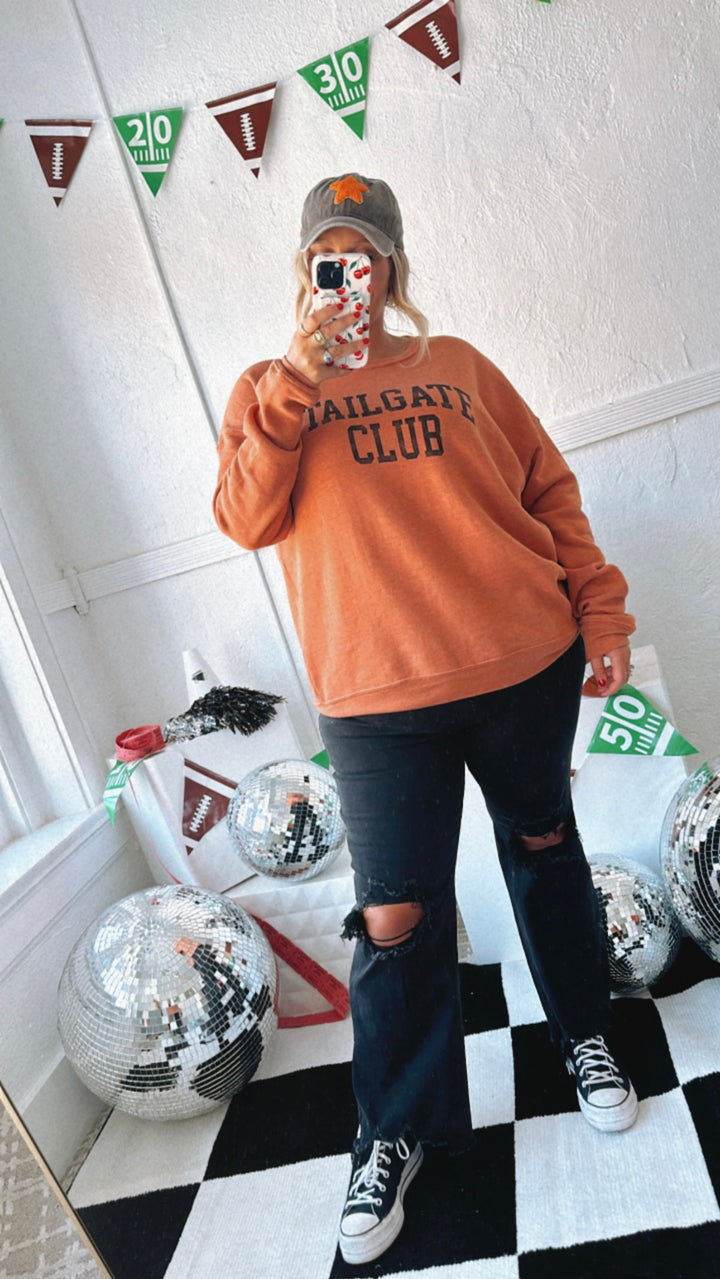 Tailgate Club Crewneck , Orange