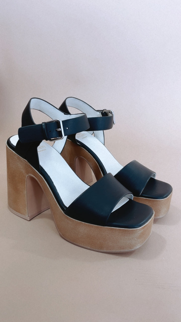 The Sadie Chunky Platform Heel, Black