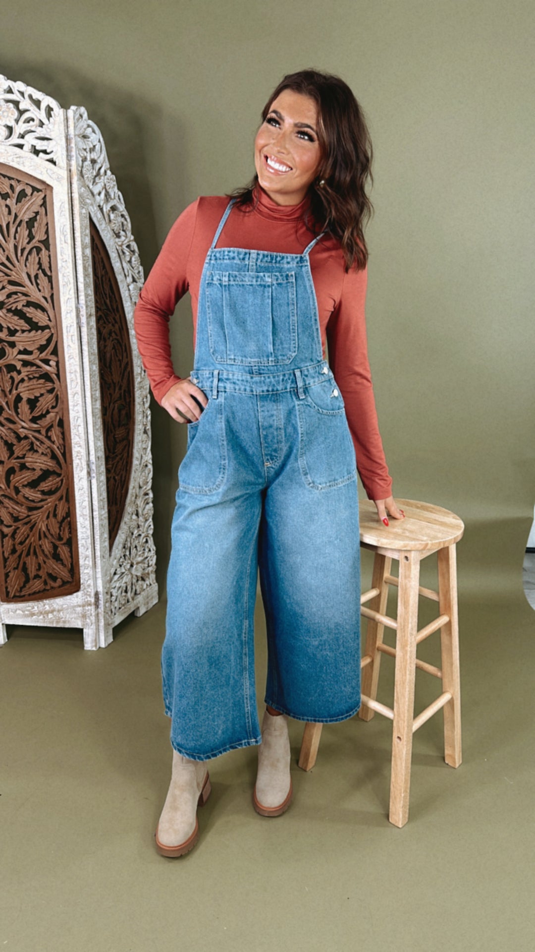 Oli & Hali: Denim Midlength Overall