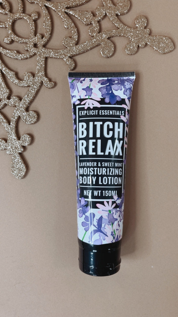 Explicit Essentials Body Lotion Bitch Relax, Lavender & Mint