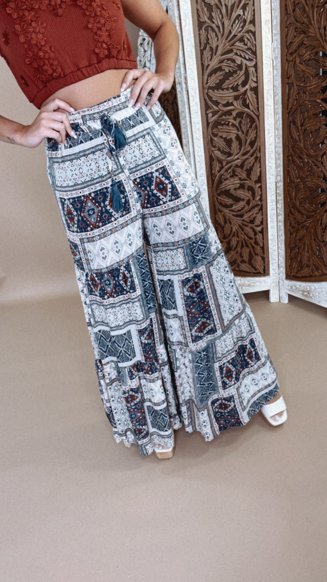 Midnight Daydream Printed Wide leg Pant