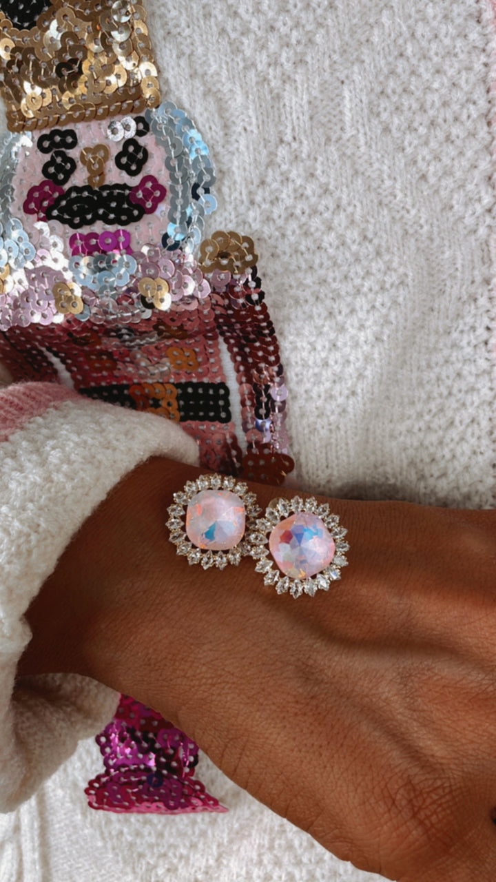 Treasure Jewels: Light Pink Radiance Stud