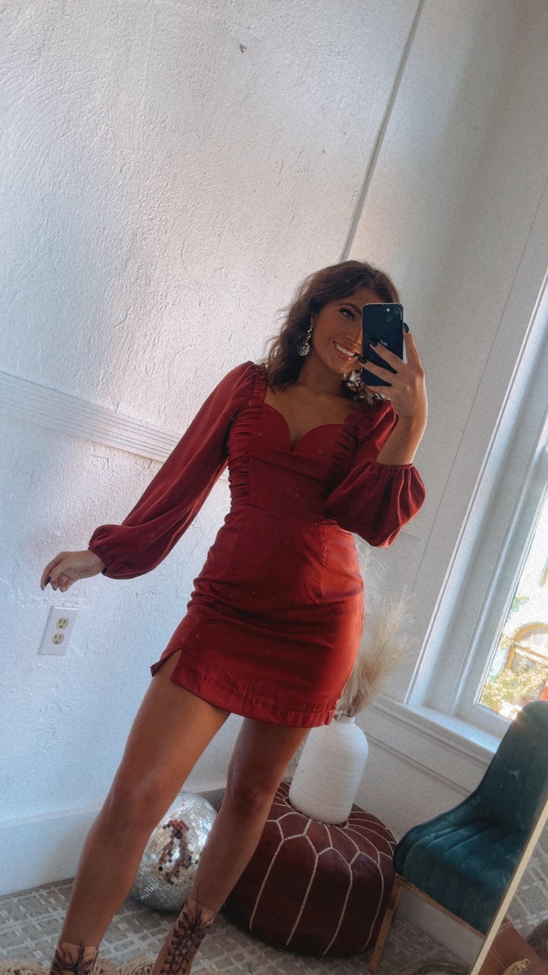 Best For Last Mini Dress, Cinnamon