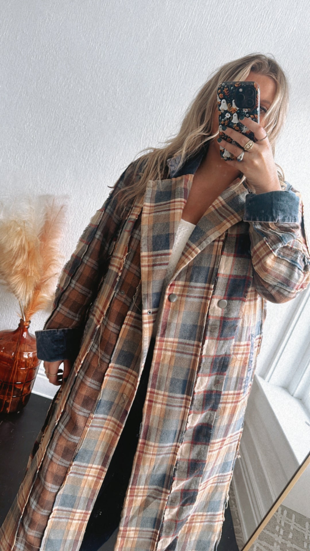 Oli & Hali: Stop & Stare Washed Plaid Jacket