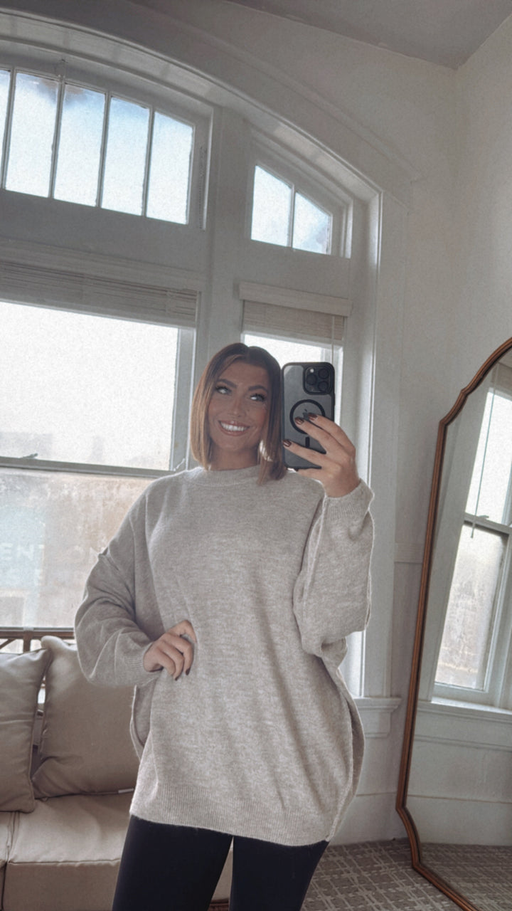 All Cozy Oversized Sweater, Mocha