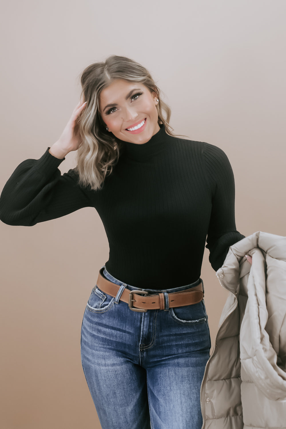 Meet Up Ribbed Sweater Bodysuit, Black – Everyday Chic Boutique