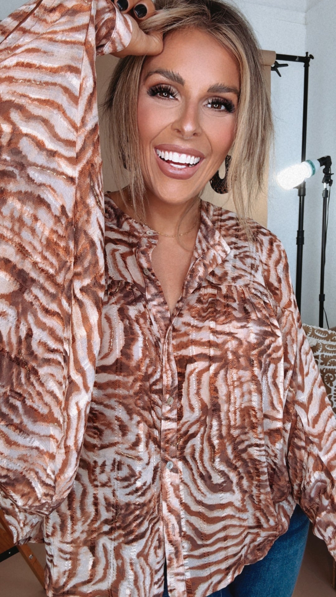 In The Wild Animal Print Blouse