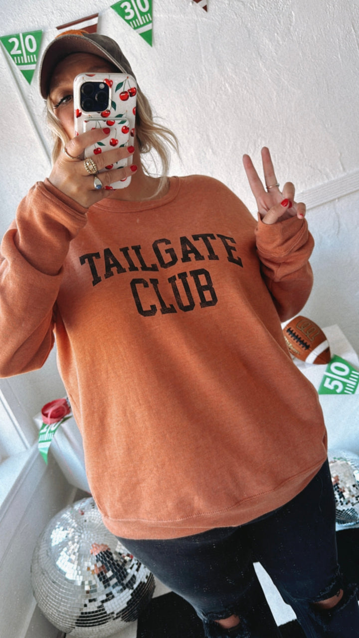 Tailgate Club Crewneck , Orange