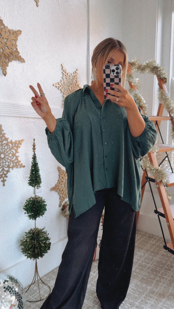 Stella Dolman Blouse , T.Green