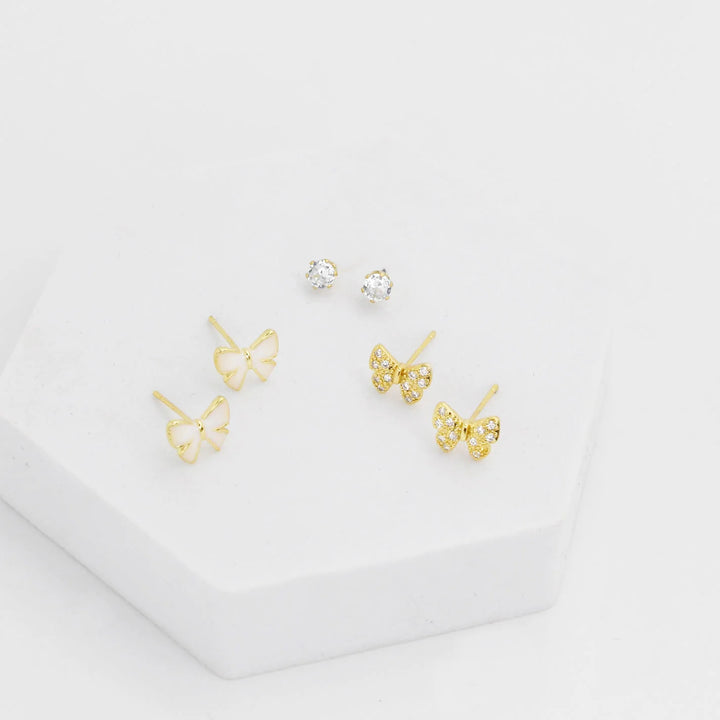 Treasure Jewels: Butterfly Stud Set Gold