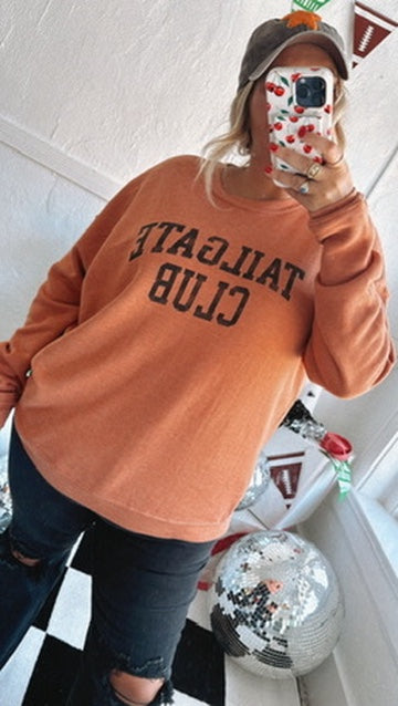 Tailgate Club Crewneck , Orange