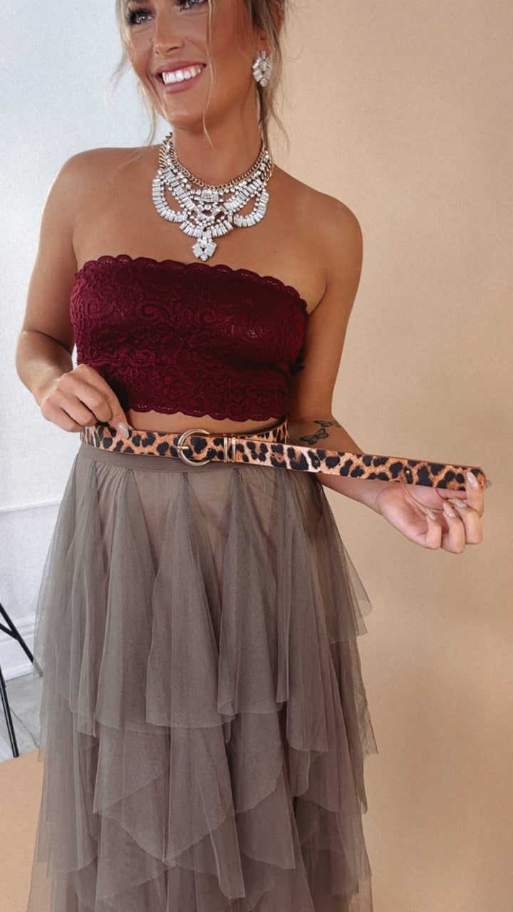 Leopard Print Belt