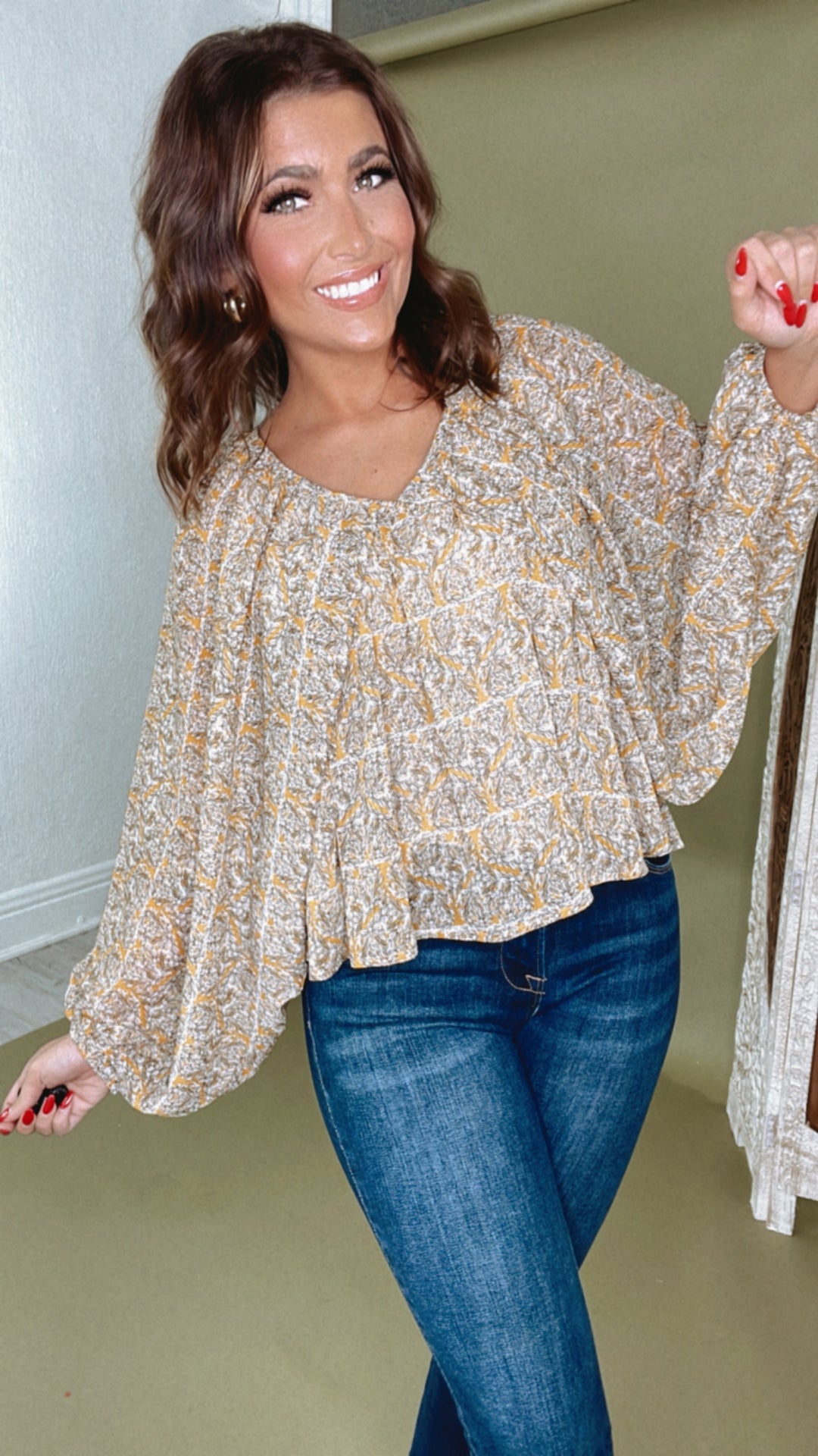 Boho Dreams Blouse Mustard