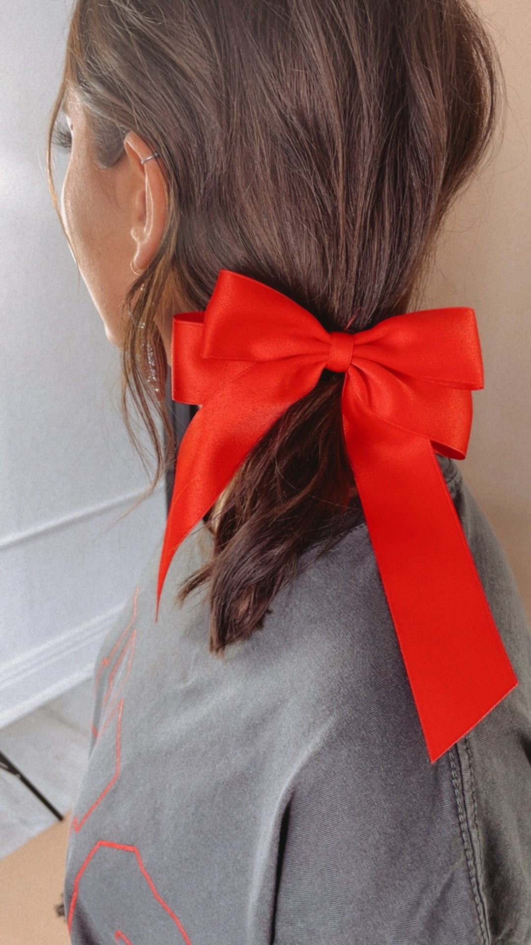 Red Hair Bow