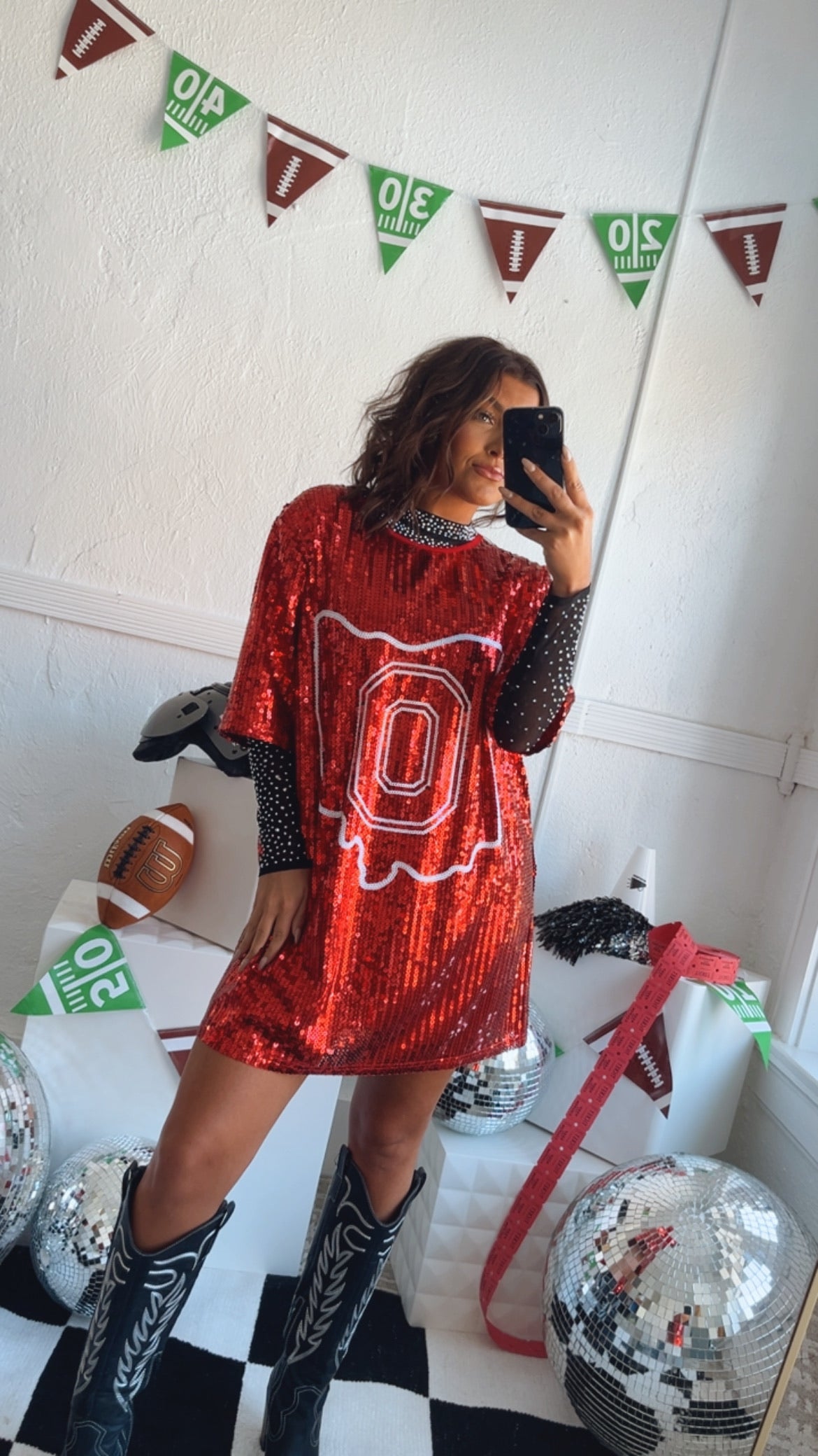 OH Spirit Sequin Dress, Red – Everyday Chic Boutique