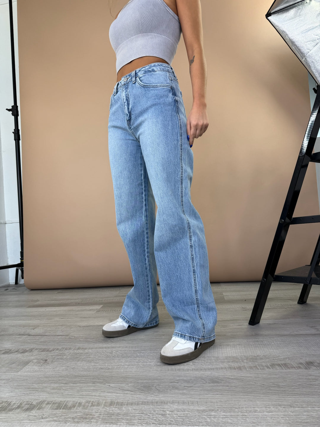 Jaxon Baggy High Rise Denim, VERVET