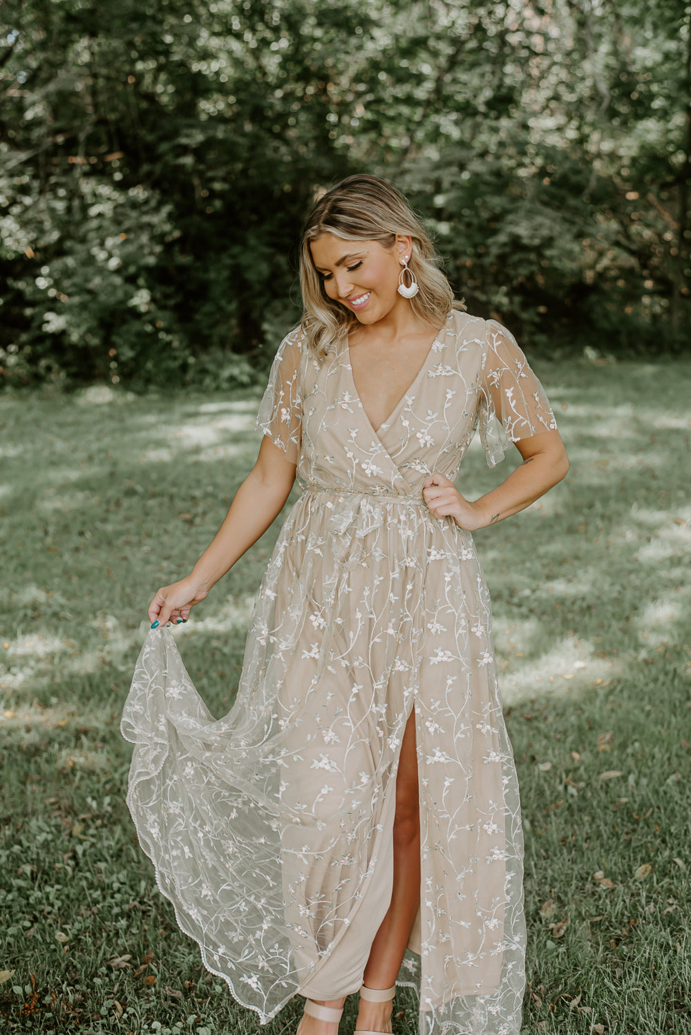 ECB Exclusive: Dreamy Floral Embroidered Maxi Dress – Everyday Chic Boutique