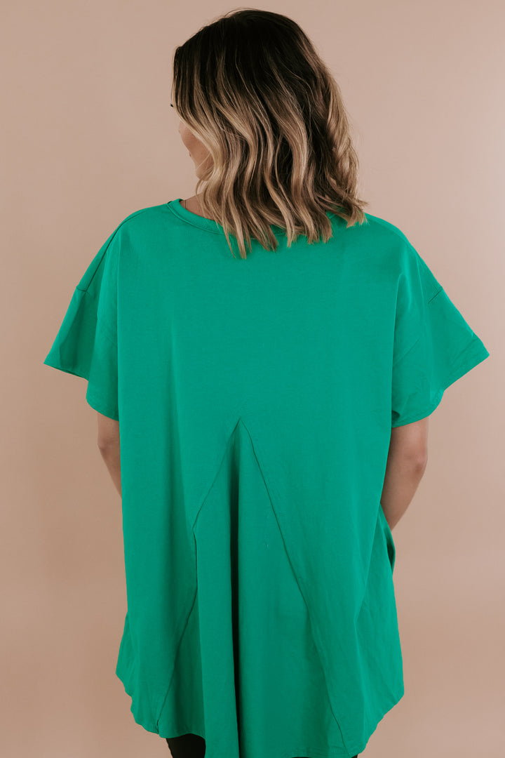 Rhinestone Cowgirl Sequin Tee, Kelly Green