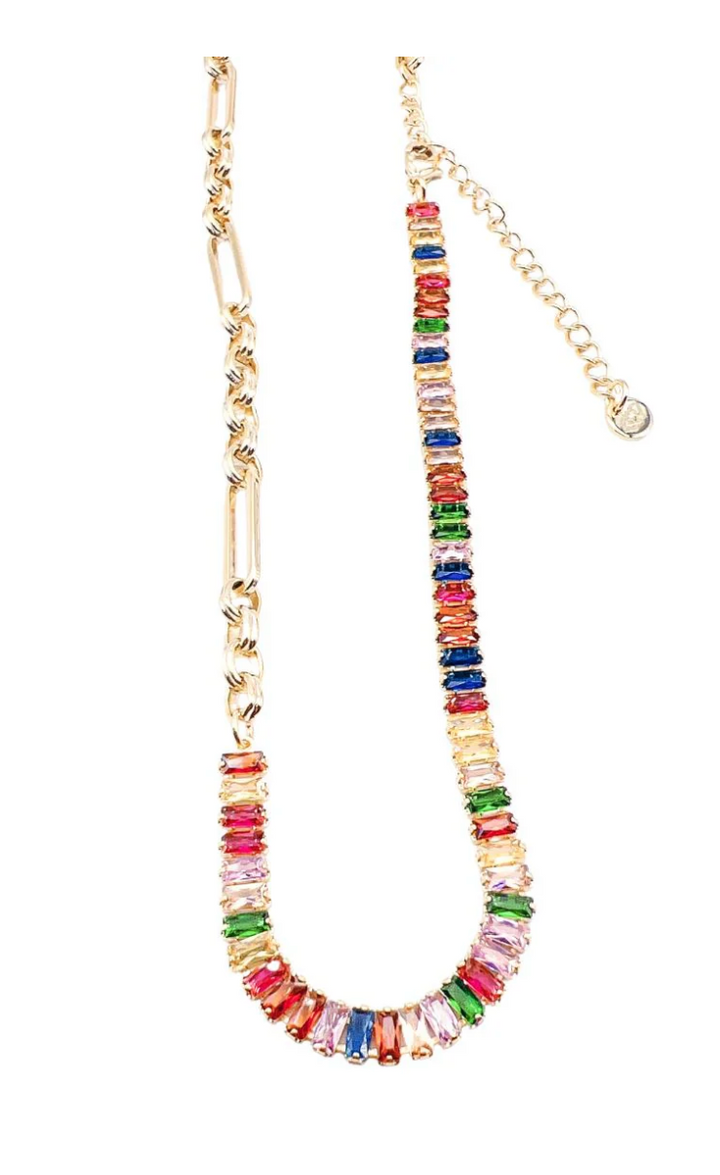 Treasure Jewels: Emma Rainbow Gold Necklace