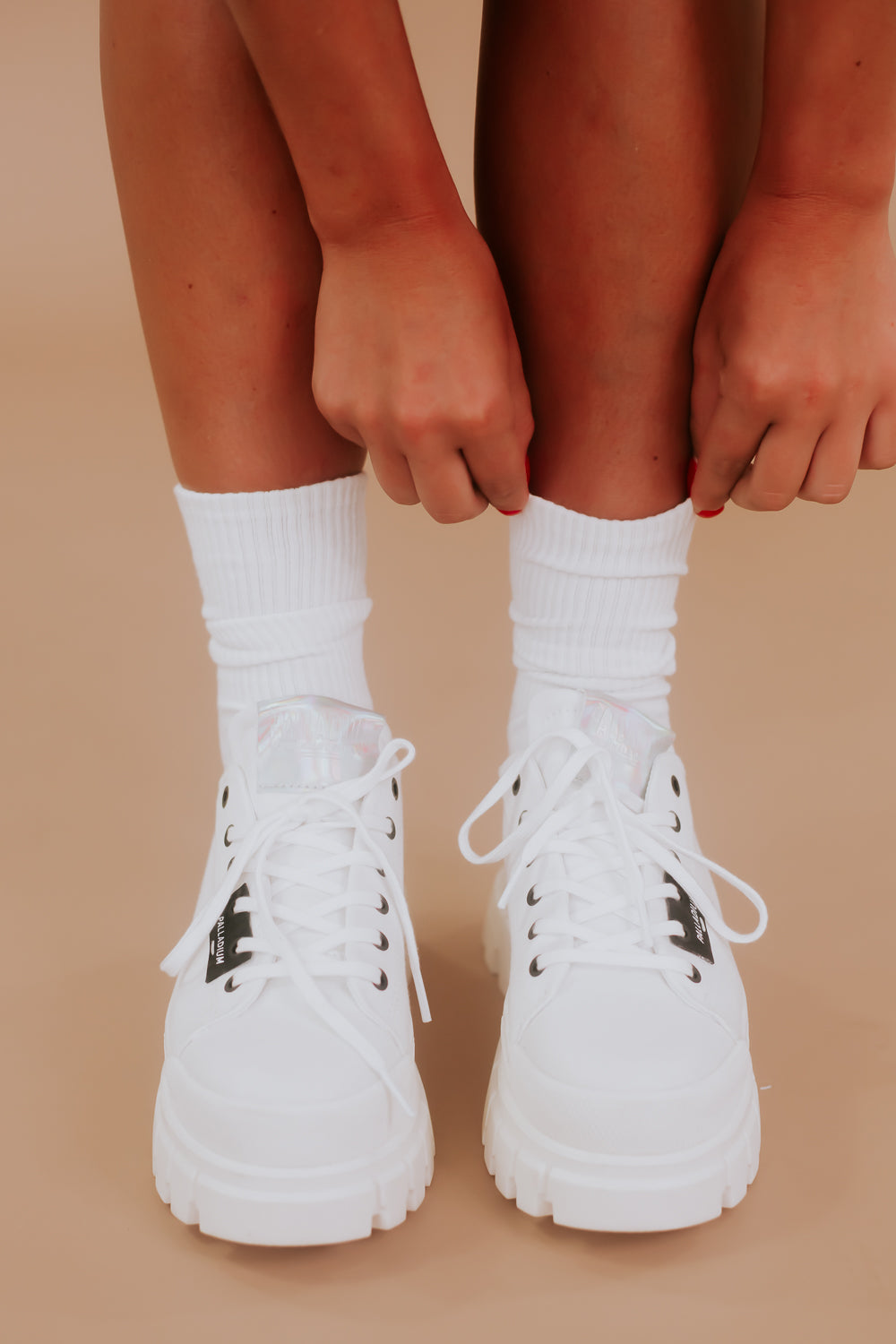 Classic Stripe Sock, White